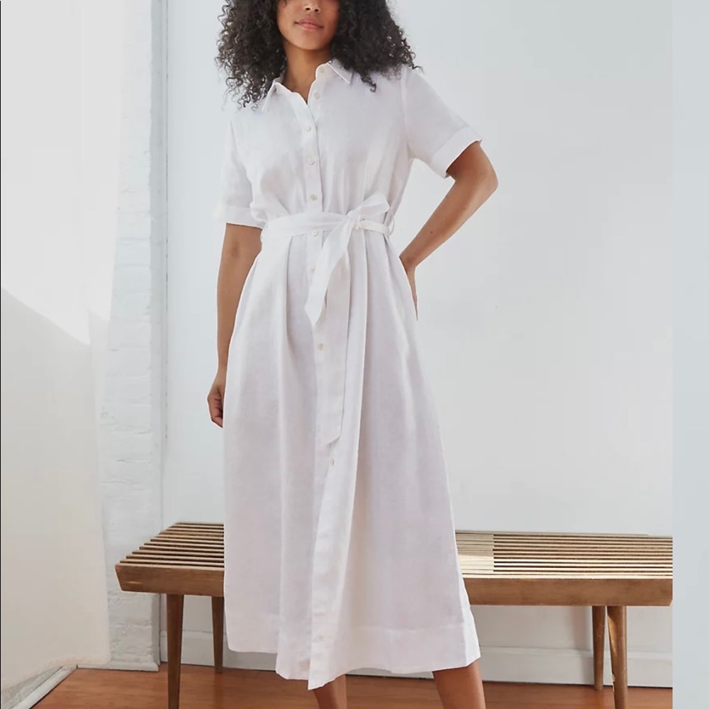 Ariztia Wilfred Eleta Linen Dress Gem